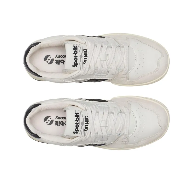 Saucony Abrasion Resistant Low Top Casual Shoes Unisex Beige Black-3