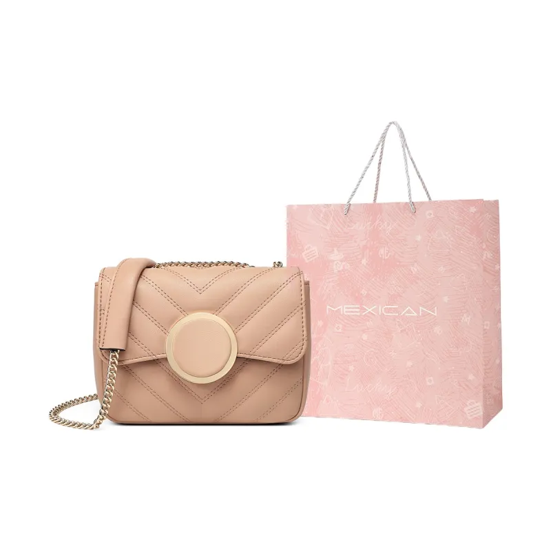 MEXICAN Polyurethane Small Square Bag Shoulder Bag, Crossbody Bag Trumpets Women's Apricot-6