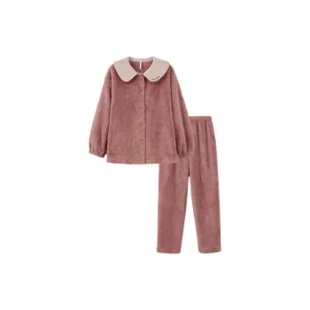 Aannsfam Pajama Set Women's Plum Pink