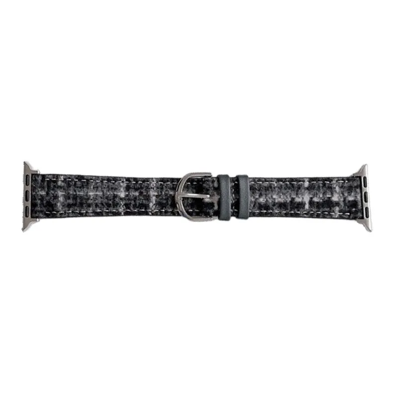 Warbler Dew Apple Compatibility Watch Band Woolen Material-17