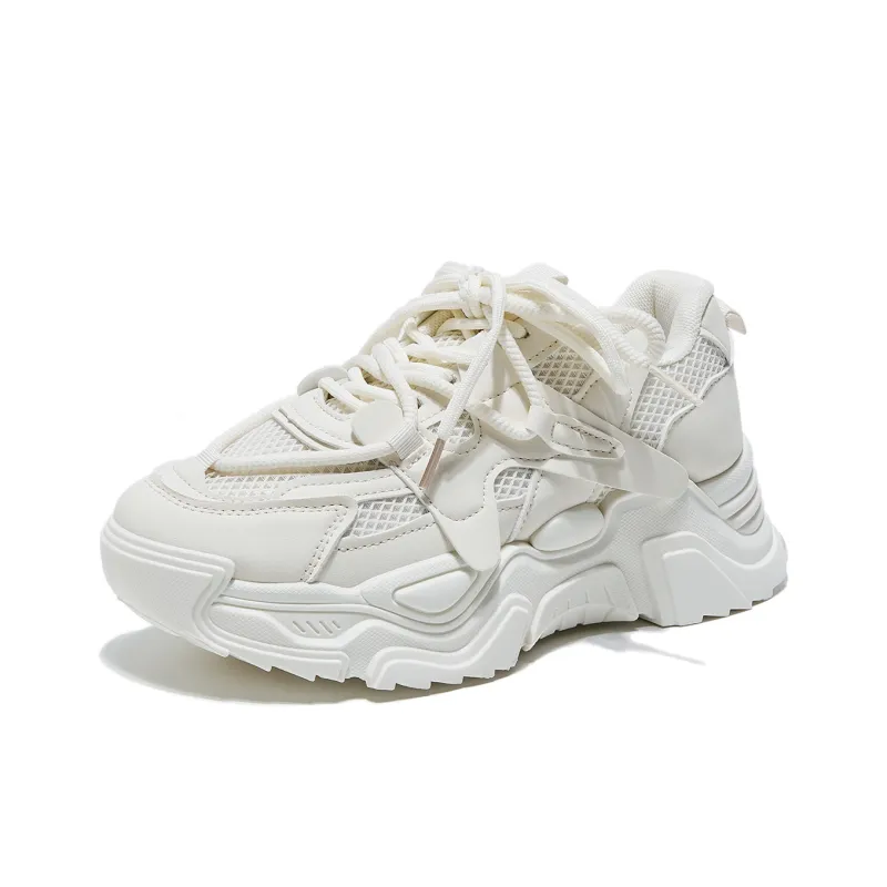 Little Red Man Cushioning, Slip Resistant, Lightweight Low Top Chunky Sneakers Women's-3