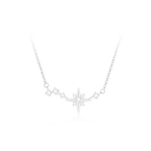 PRETTY DIARY S999 Fine Silver Necklaces Women's