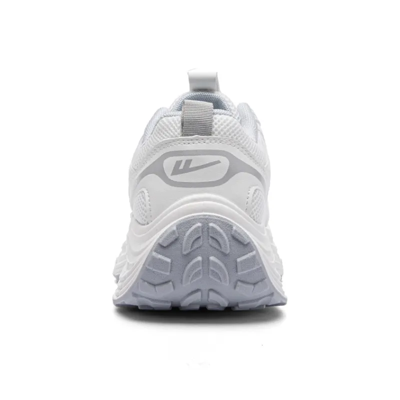 Warrior Abrasion Resistant Shock Absorbers Low Top Chunky Sneakers Women's White Gray-4