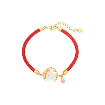 CHINA GOLD Hetian Jade Bracelets Pale Greenish White Jade Women's