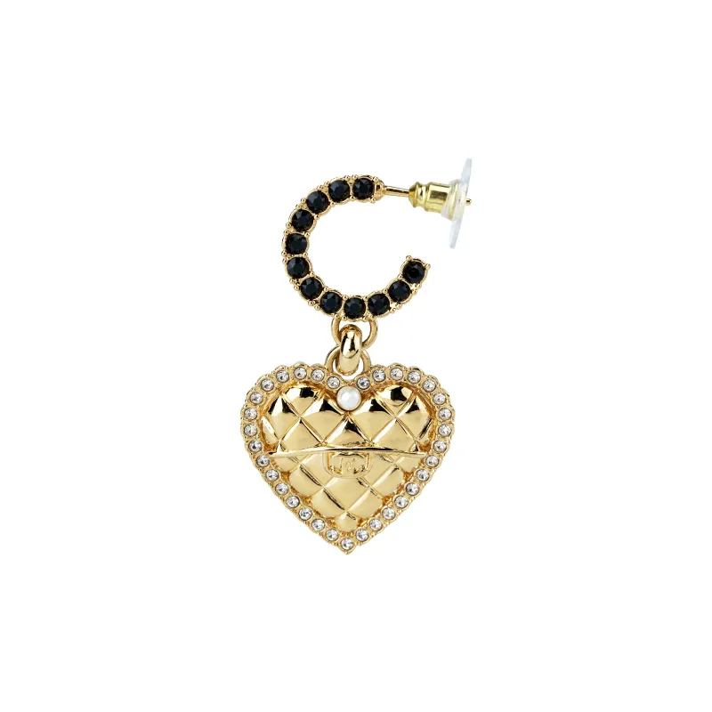 CHANEL Metal Earrings Women's Gold-1