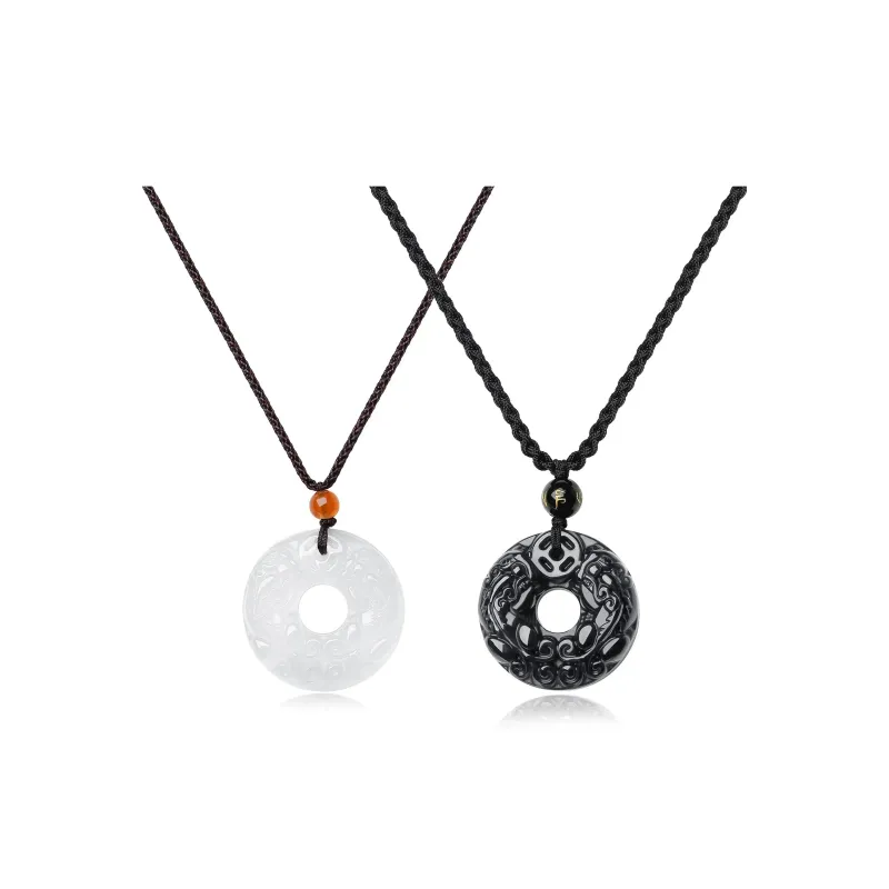 MUSHIFEN Chalcedony Jade Necklaces Unisex-6