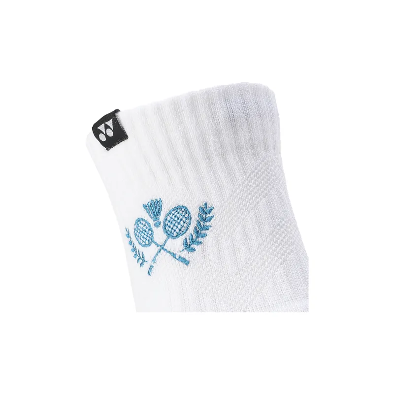 YONEX Mid Calf Socks Men's Combo Set White Blue-1