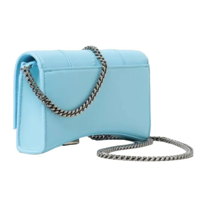 Balenciaga Tamed Calfskin Wallet Women's Sea Blue-2