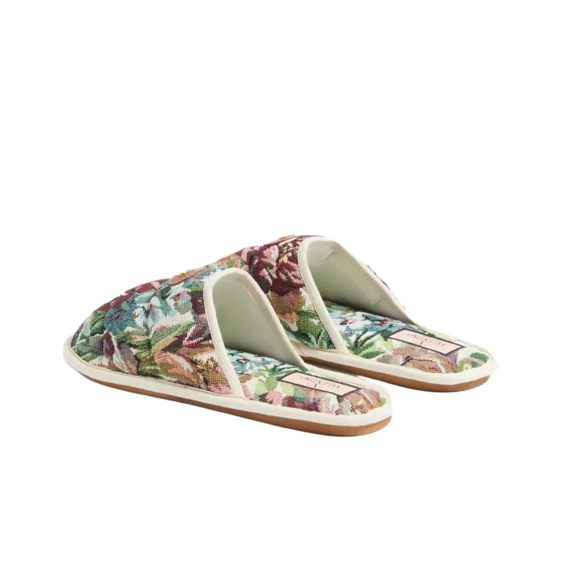 Valentino Closed Toe Slippers Men's White-4