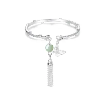 CHINA GOLD Hetian Jade Bangles White Jade/Pale Greenish White Jade Women's