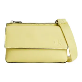 CALVIN KLEIN Recycled Polyester Crossbody Bag, Shoulder Bag Women's Yellow