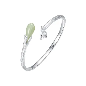 CHINA GOLD Hetian Jade Bangles White Jade/Pale Greenish White Jade Women's