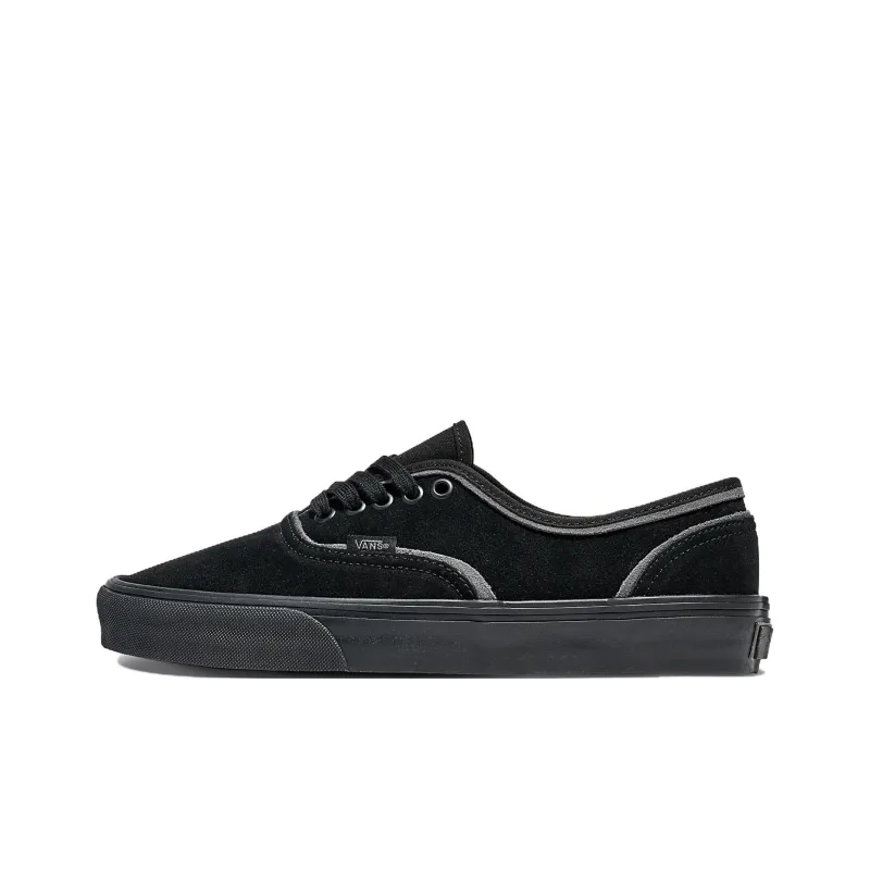 Vans Authentic Suede 'Black Grey Silver Seams'-0