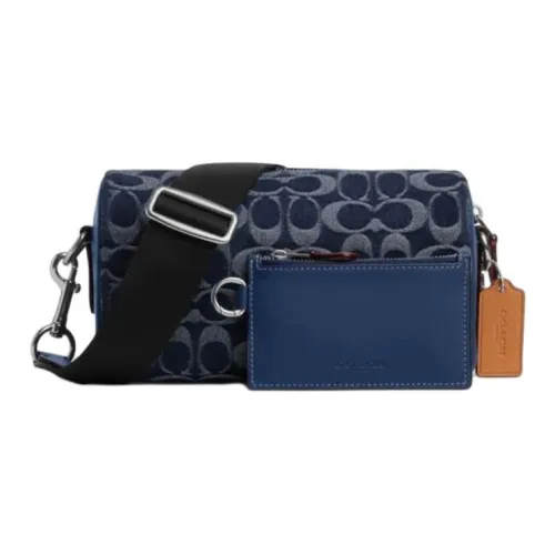 COACH AXEL Fabric Crossbody Bag Men's NING Blue