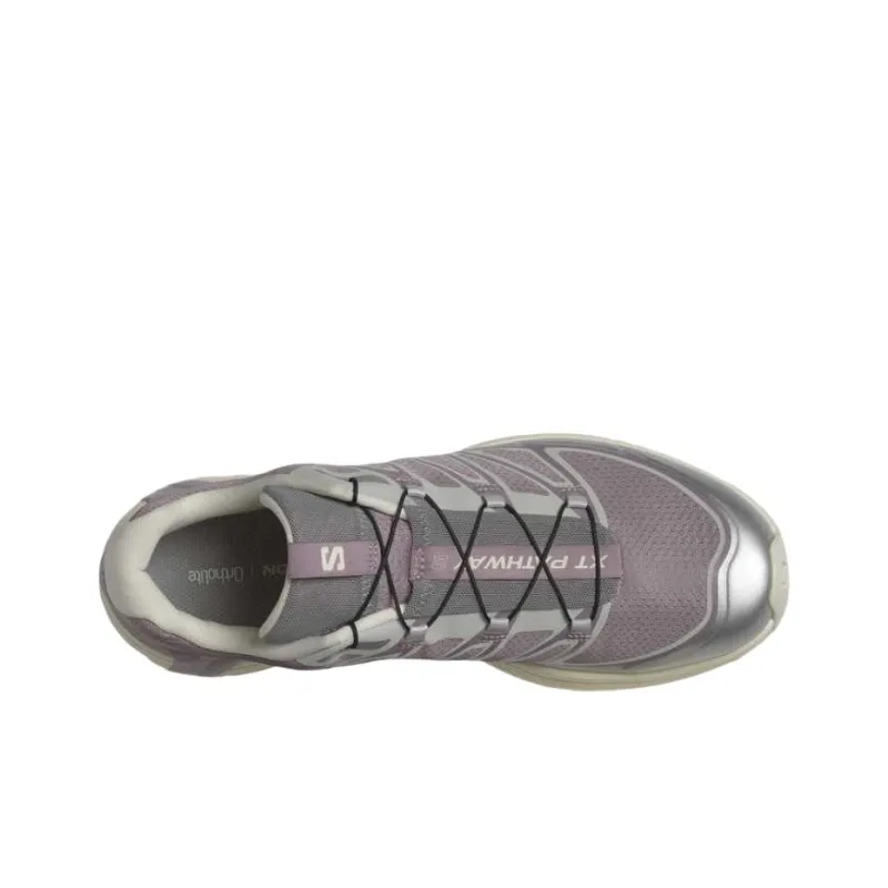 SALOMON XT Pathway Anti Slip Wear Resistant Low Top Casual Running Shoes Unisex Gray-2