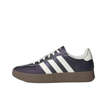 Adidas BARREDA Anti Slip Wear Resistant Low Top Skateboard Shoes Unisex Purple White