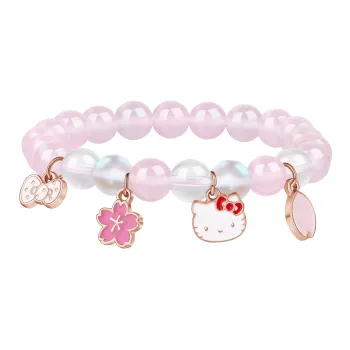 TIDECOLOR Hello Kitty Alloy Bracelets Women's Pink