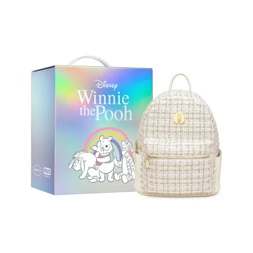 MESUCA Disney/Disney Collaboration Disney Collection Fabric RAINS backpacks RAINS backpack Regular Women's White/Black