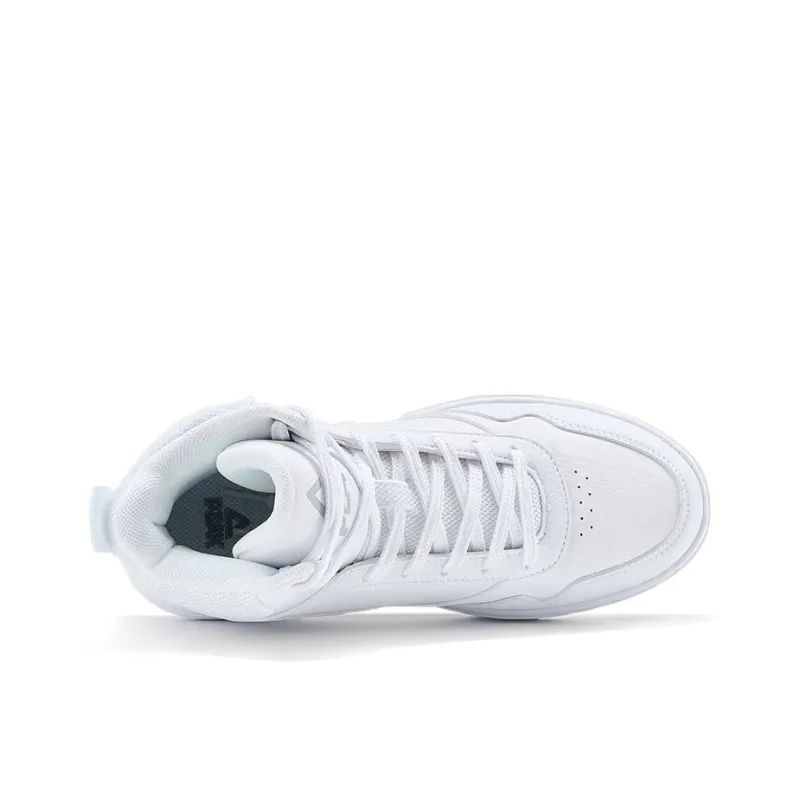PEAK Classic Heritage Warm Wear Resistant Lightweight High Top Skateboard Shoes Men's White-2