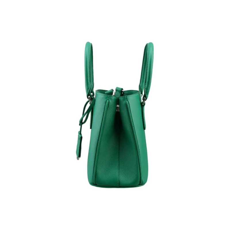 PRADA Galleria Killer Bag Saffiano Leather Handbag Mini Women's Green-2