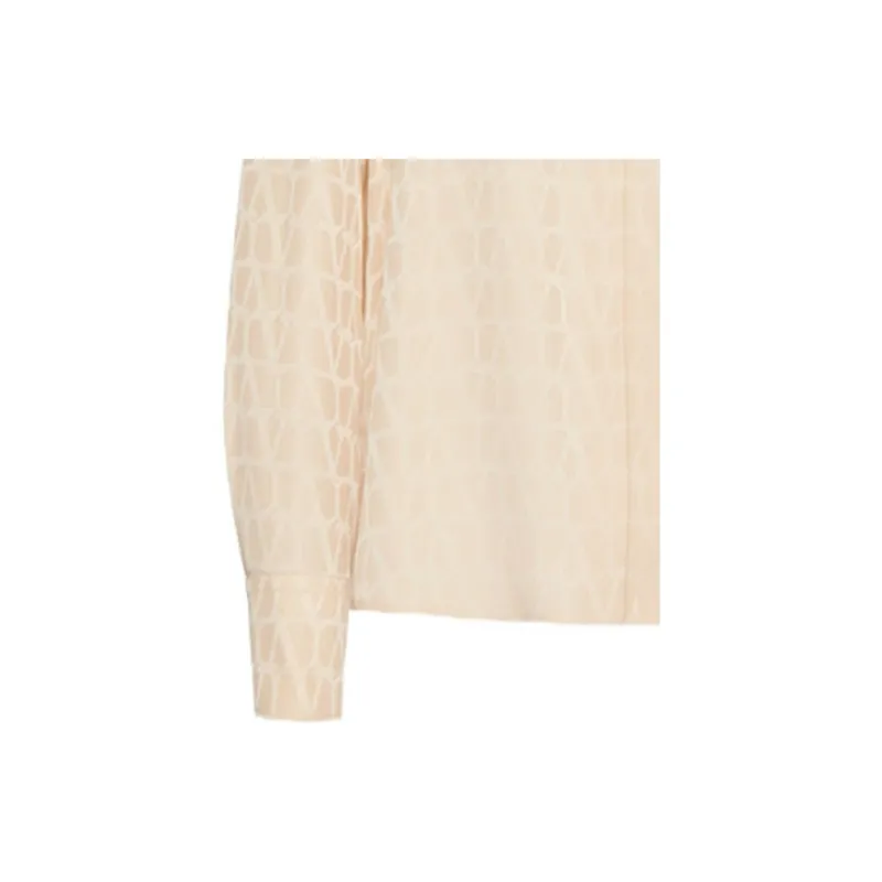 Valentino Toile Iconographe Jacquard Long-Sleeved Blouse-6
