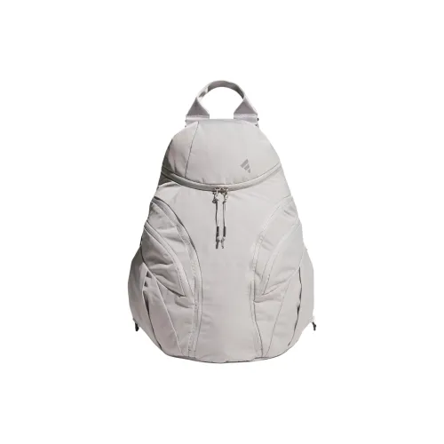 Adidas Polyester Backpack Unisex Light Gray