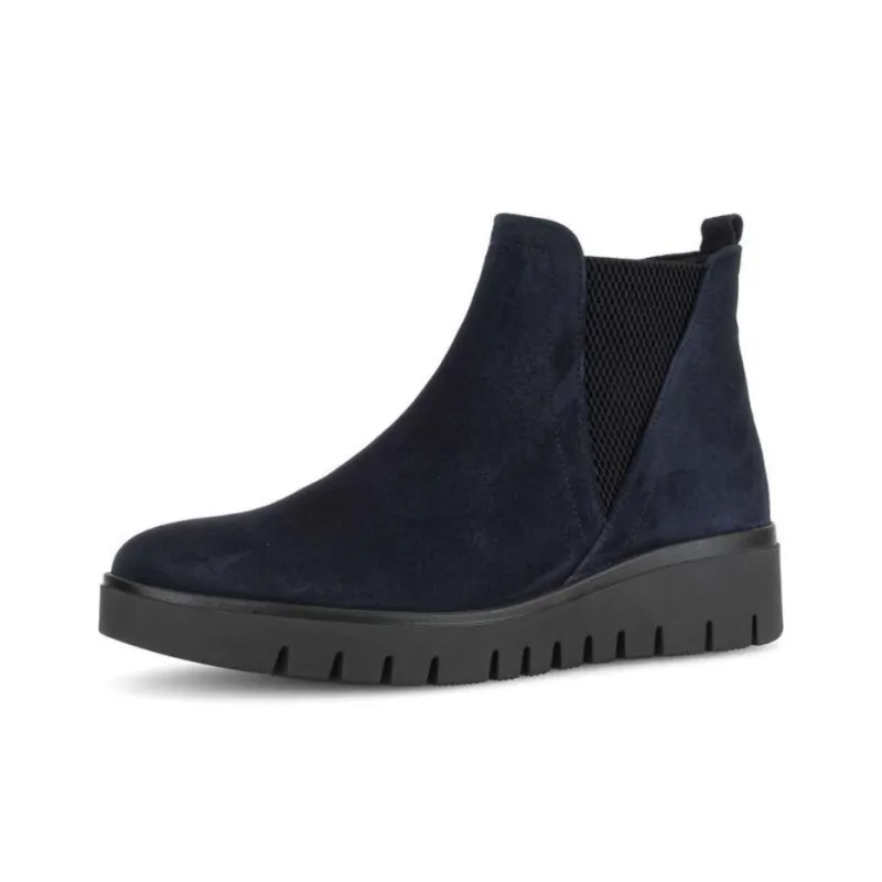 Gabor Comfort Ankle Boots 3.5cm Women's Blue-2
