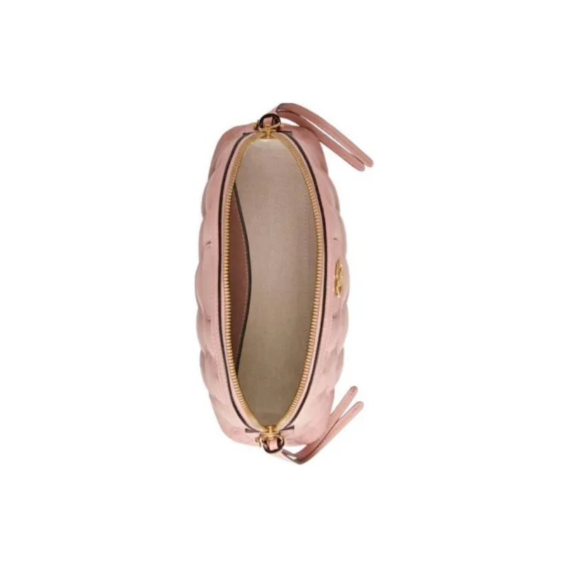 GUCCI Ophidia Leather Shoulder Bag Small Size Women's Light Pink-6
