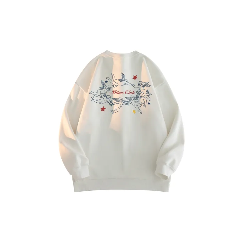 MIIOW Trend Party Series Sweatshirt Unisex White-2