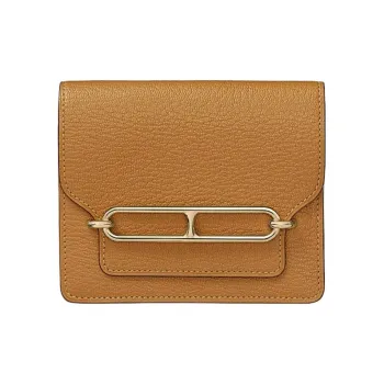 HERMES Roulis Goatskin Pig Nose Fanny Pack Women's Paulownia Color
