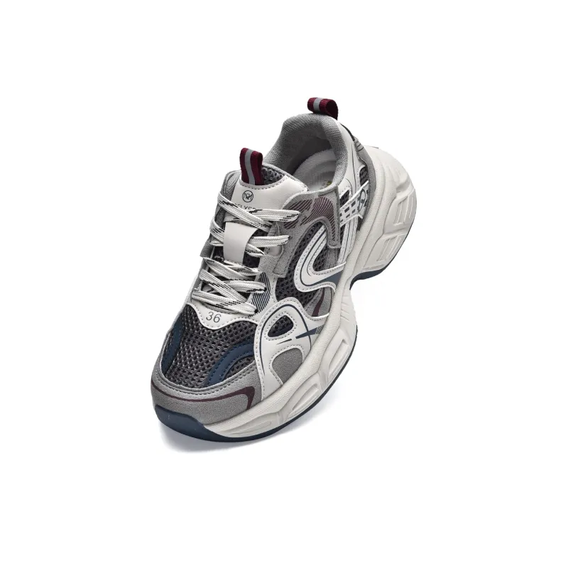 MISTERY Breathable Lightweight Low-Top Chunky Sneakers Women's-9