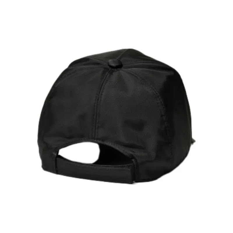 PRADA Nylon Baseball Caps Women's Black-4