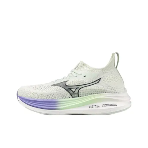 Mizuno Anti Slip Wear Resistant Mid Top Casual Running Shoes Women's Green Black Purple