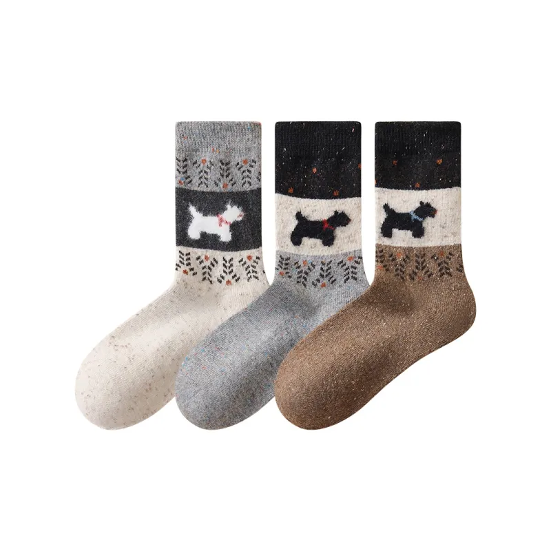 Temooues Mid Calf Socks Women's Combo Set-12