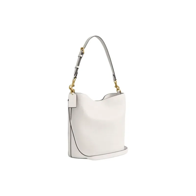 COACH Willow Cow Leather Bucket Bags Crossbody Bag, Shoulder Bag Tubas Women's White-1