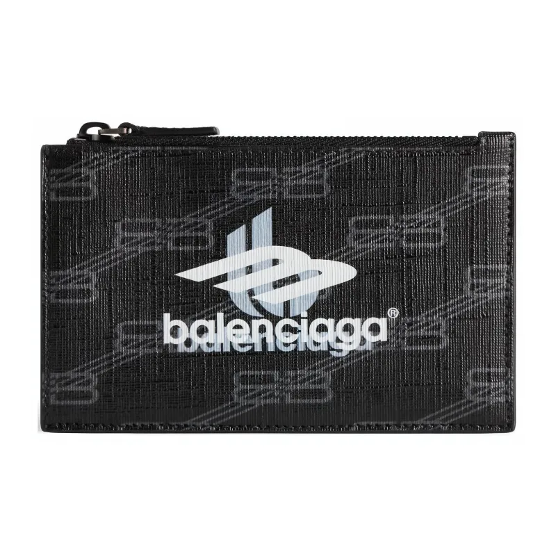 Balenciaga Logo-print Patent Leather Wallet-0