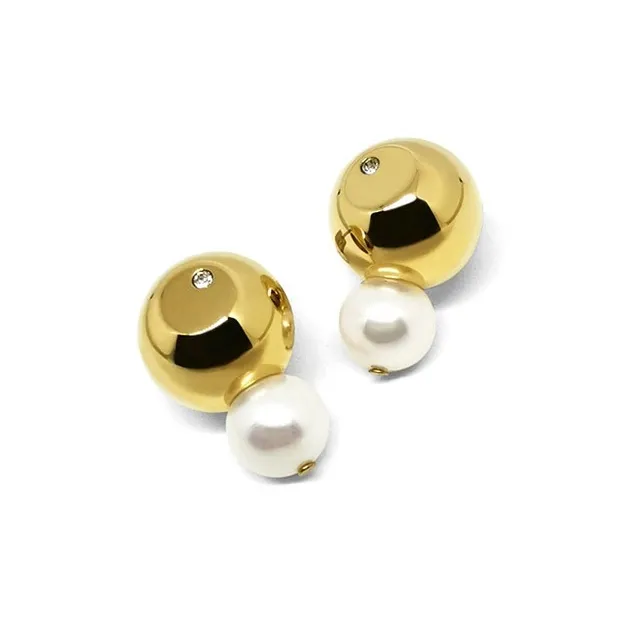ALP JEWELRY Freshwater Pearl Earrings Unisex-1