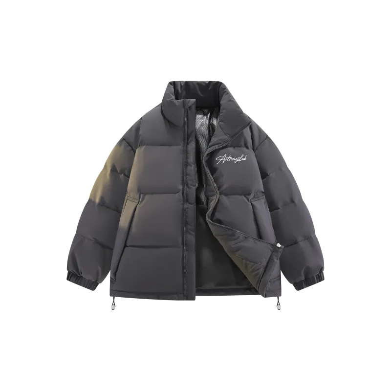 Emoji Down Jacket Unisex Black Red-11