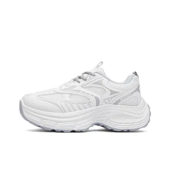 Warrior Abrasion Resistant Shock Absorbers Low Top Chunky Sneakers Women's White Gray