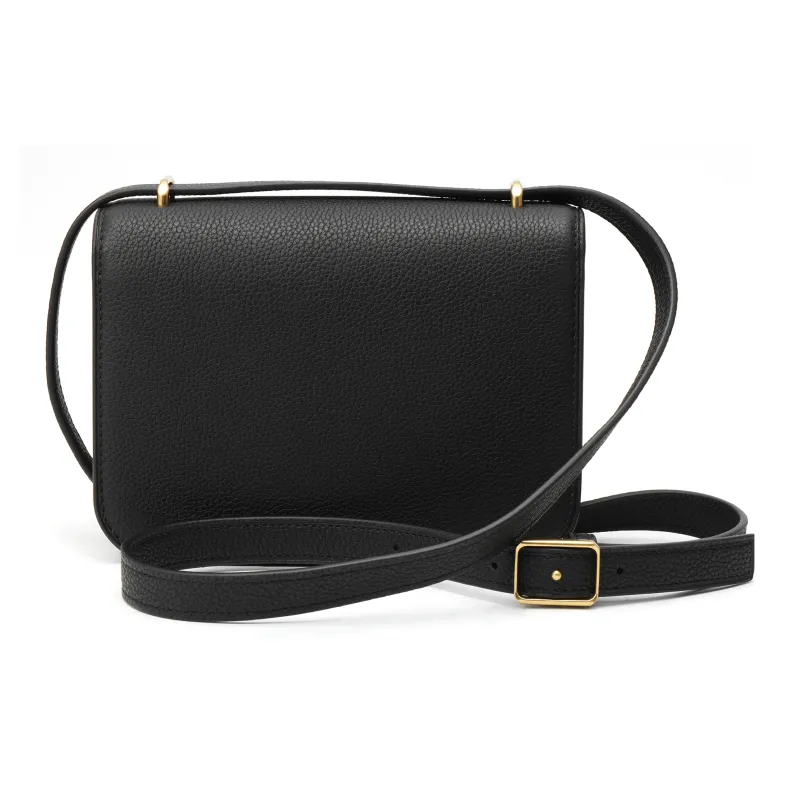 TORY BURCH Eleanor Cow Leather Crossbody Bag, Shoulder Bag Trumpets Women's Black-2