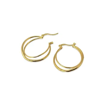 ANARTXY Surgical Steel Earrings Women's Gold