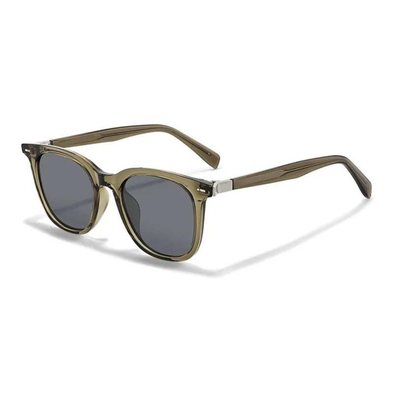 Sagawa TR/Memory Plastic Plate Round Sunglasses Unisex-6