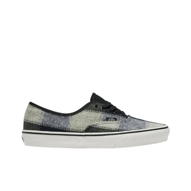 Authentic Vans 'Brushed Plaid Olive Green Black'-1