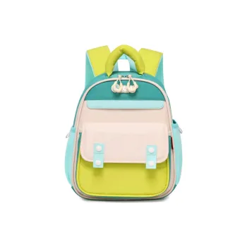 Seven Star Fox Oxford Backpack Regular Women's Grass Green/Turquoise/Light Green/Light Purple