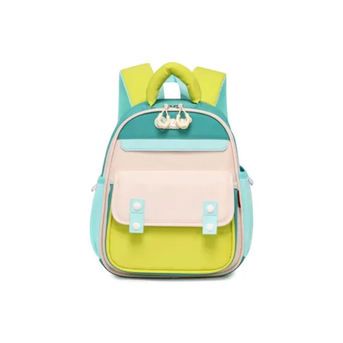 Seven Star Fox Oxford Backpack Regular Women's Grass Green/Turquoise/Light Green/Light Purple