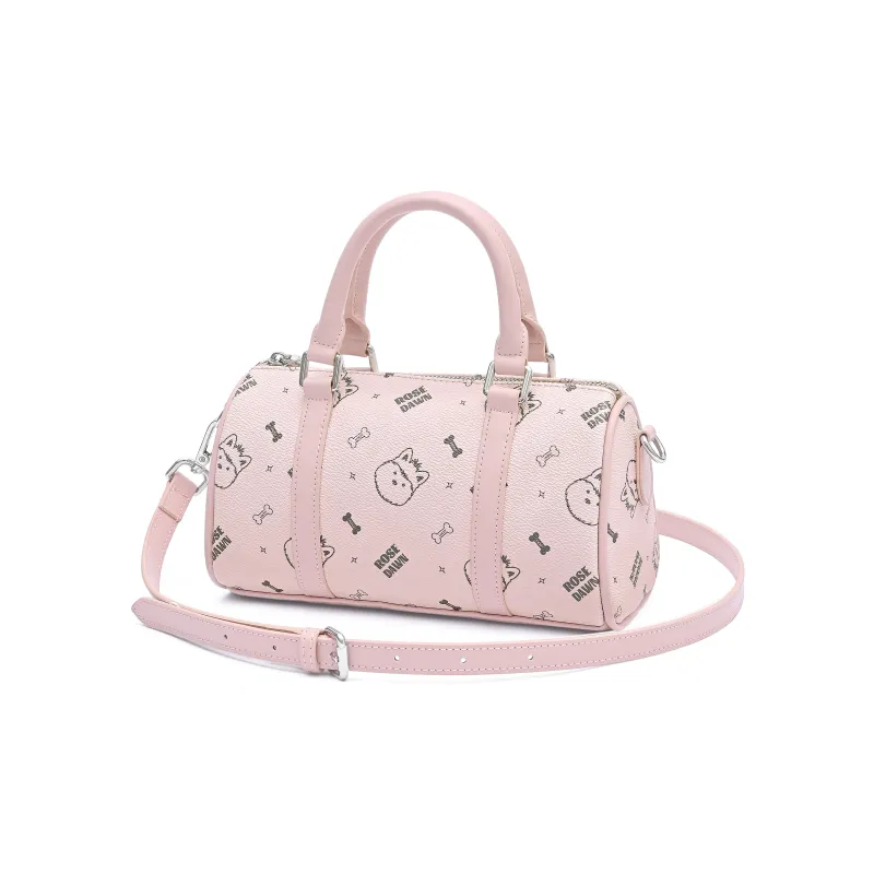 ROSEDAWN PVC Boston Bag Crossbody Handbags Regular Women's Pink-1