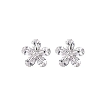 KING TAI FOOK 999 Fine Silver Stud Earrings Women's