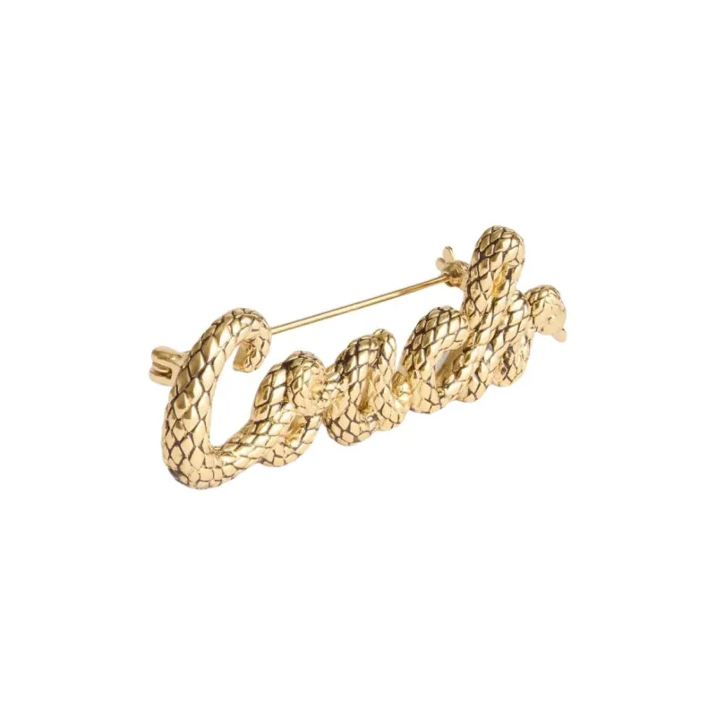 COACH Copper Brooches Unisex Gold-0