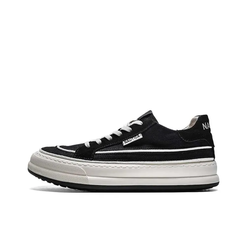 NAUTICA Skateboard Shoes Women's Low Top Black-0