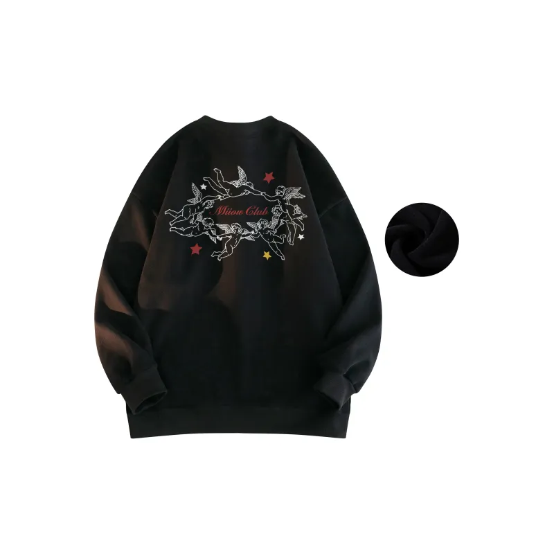 MIIOW Trend Party Series Sweatshirt Unisex White-23